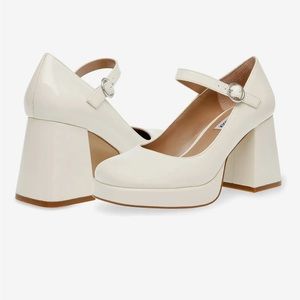Steve Madden Women's Mingle Two-Piece Platform Mary Jane Pumps